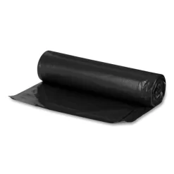 Boardwalk Recycled Low-Density Polyethylene Can Liners For Slim Jim Containers, 23 Gal, 1mil, 28 X 45, Black, 15 Bags/Roll, 10 Rolls/CT
