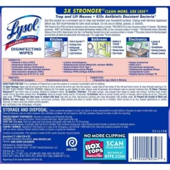 LYSOL Brand Disinfecting Wipes, 1-Ply, 7 X 7.25, Early Morning Breeze, White, 80 Wipes/Canister, 6 Canisters/Carton -Professional cleaning tool store 4ee209051c7dbee8a997074d8d29ce0f77