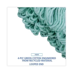 Boardwalk EcoMop Looped-End Mop Head, Recycled Fibers, Medium Size, Green -Professional cleaning tool store 5049683ba9fd9bbcbef7a13041b2f92fad