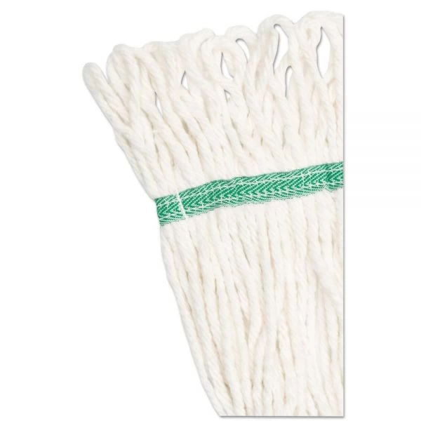 Boardwalk Super Loop Wet Mop Head, Cotton/Synthetic Fiber, 5" Headband, Medium Size, White, 12/Carton 8 Boardwalk Super Loop Wet Mop Head, Cotton/Synthetic Fiber, 5" Headband, Medium Size, White, 12/Carton - Image 8