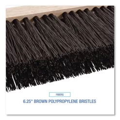 Boardwalk Street Broom Head, 6.25" Brown Polypropylene Bristles, 16" Brush -Professional cleaning tool store 54a3887f3047672ad40ea7b70b5a1e8231
