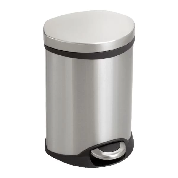 Safco Stainless Steel Step-On Medical Waste Receptacle, 1.5 Gallons, 11" X 9 1/2" X 8", Stainless Steel 1 Safco Stainless Steel Step-On Medical Waste Receptacle, 1.5 Gallons, 11" X 9 1/2" X 8", Stainless Steel