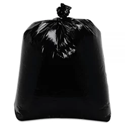 Trinity Plastics Low-Density Can Liners, 16 Gal, 0.7 Mil, 24" X 32", Black, 500/Carton
