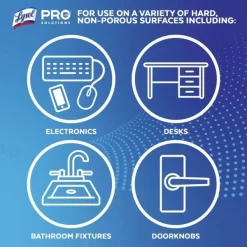 LYSOL Brand Disinfecting Wipes, 1-Ply, 7 X 7.25, Early Morning Breeze, White, 80 Wipes/Canister, 6 Canisters/Carton -Professional cleaning tool store 55778a74028875ea6845c1df6cb1ef466b