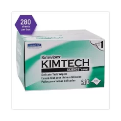 Kimtech Kimwipes, Delicate Task Wipers, 1-Ply, 4.4 X 8.4, Unscented, White, 286/Box, 60 Boxes/Carton -Professional cleaning tool store 5990d3e7af268770338a27959c0a0c63ef