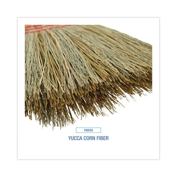 Boardwalk Parlor Broom, Yucca/Corn Fiber Bristles, 55.5" Overall Length, Natural 5 Boardwalk Parlor Broom, Yucca/Corn Fiber Bristles, 55.5" Overall Length, Natural - Image 5