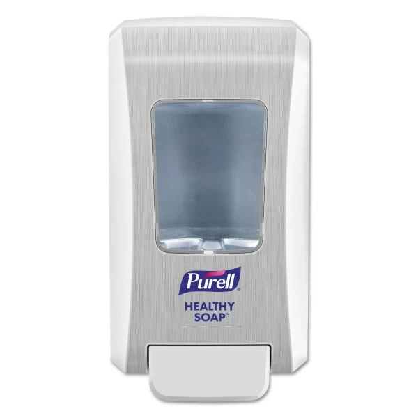 PURELL FMX-20 Soap Push-Style Dispenser, 2000 ML, 4.68" X 6.6" X 11.66", White, 1 Each 1 PURELL FMX-20 Soap Push-Style Dispenser, 2000 ML, 4.68" X 6.6" X 11.66", White, 1 Each