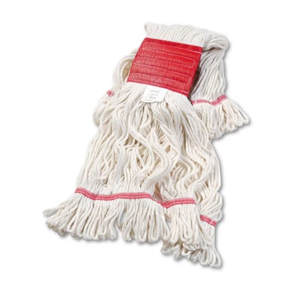 Boardwalk Super Loop Wet Mop Head, Cotton/Synthetic Fiber, 5" Headband, Large Size, White, 12/Carton 1 Boardwalk Super Loop Wet Mop Head, Cotton/Synthetic Fiber, 5" Headband, Large Size, White, 12/Carton