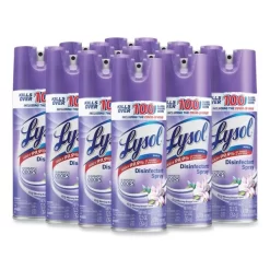 LYSOL Brand Disinfectant Spray, Early Morning Breeze, 12.5 Oz Aerosol Spray, 12/Carton
