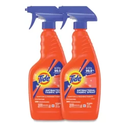Tide Antibacterial Fabric Spray, Original Scent, 22 Oz Spray Bottle, 2/Carton