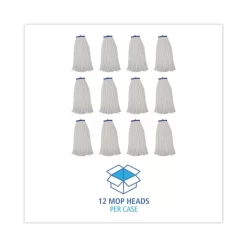 Boardwalk Cut-End Lie-Flat Wet Mop Head, Rayon, 24oz, White, 12/Carton -Professional cleaning tool store 6060878bc154dde3eb9c6d2ea1c2907a5e