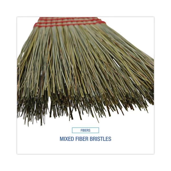 Boardwalk Mixed Fiber Maid Broom, Mixed Fiber Bristles, 55" Overall Length, Natural 2 Boardwalk Mixed Fiber Maid Broom, Mixed Fiber Bristles, 55" Overall Length, Natural - Image 2