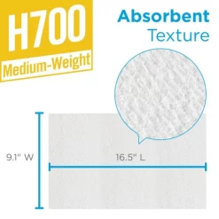 Georgia Pacific Brawny Professional Medium Weight HEF Shop Towels, 9 1/10 X 16 1/2, 100/Box -Professional cleaning tool store 62d20b3ba590b3ffcf6719435a66073ecb