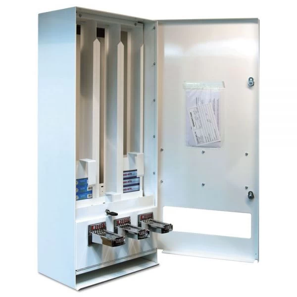 Vend-Rite Coin-Operated Soap Vender, 3-Column, 16.25 X 9.5 X 37.75, White/Blue 5 Vend-Rite Coin-Operated Soap Vender, 3-Column, 16.25 X 9.5 X 37.75, White/Blue - Image 5