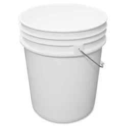 Impact Utility Bucket, Polyethylene, 5gal, White