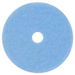 3M Hi-Performance Burnish Pad 3050, 21" Diameter, Sky Blue, 5/Carton