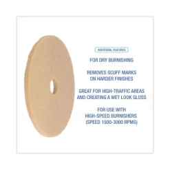 Boardwalk Ultra High-Speed Floor Pads, Ultra Champagne, 20" Diameter, 5/Carton -Professional cleaning tool store 69b9ec12d41721d26c5d5918be66d14428