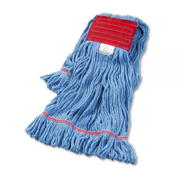 Boardwalk Super Loop Wet Mop Head, Cotton/Synthetic Fiber, 5" Headband, Large Size, Blue, 12/Carton 1 Boardwalk Super Loop Wet Mop Head, Cotton/Synthetic Fiber, 5" Headband, Large Size, Blue, 12/Carton