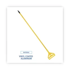 Boardwalk Quick Change Side-Latch Plastic Mop Head Handle, 60" Aluminum Handle, Yellow 9 Boardwalk Quick Change Side-Latch Plastic Mop Head Handle, 60" Aluminum Handle, Yellow -Professional cleaning tool store 6b9a4747676d6a78abcf64633697be9c10