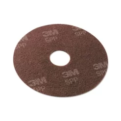 Scotch-Brite Surface Preparation Pad, 13" Diameter, Maroon, 10/Carton