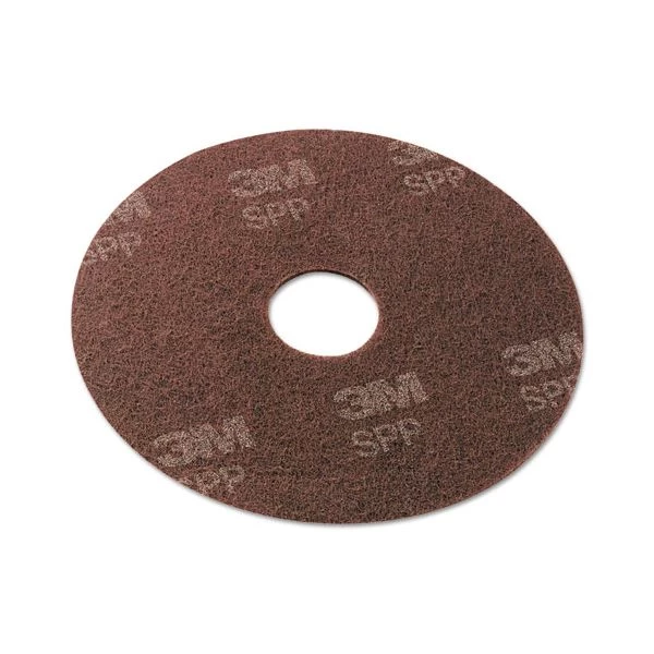 Scotch-Brite Surface Preparation Pad, 13" Diameter, Maroon, 10/Carton 1 Scotch-Brite Surface Preparation Pad, 13" Diameter, Maroon, 10/Carton