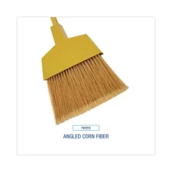 Boardwalk Corn Fiber Angled-Head Lobby Brooms, 55" Handle, Yellow, 12/Carton -Professional cleaning tool store 6f28155d303d87bd153b1c40f2e8e1f0b2