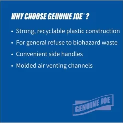 Genuine Joe Heavy-Duty Trash Container -Professional cleaning tool store 6f39c3343eedc7aee135255be117bcc2d4