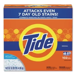 Tide Powder Laundry Detergent, Original Scent, 143 Oz Box, 2/Carton