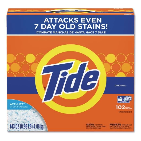 Tide Powder Laundry Detergent, Original Scent, 143 Oz Box, 2/Carton 1 Tide Powder Laundry Detergent, Original Scent, 143 Oz Box, 2/Carton