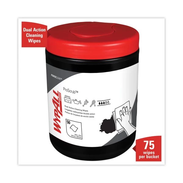 WypAll* Heavy-Duty Waterless Cleaning Wipes, 12 X 12, Green-White, 50/Canister, 8/Ct 3 WypAll* Heavy-Duty Waterless Cleaning Wipes, 12 X 12, Green-White, 50/Canister, 8/Ct - Image 3