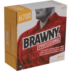 Georgia Pacific Brawny Professional Medium Weight HEF Shop Towels, 9 1/10 X 16 1/2, 100/Box -Professional cleaning tool store 70db00ccc759768fab6bef05c1381acffc