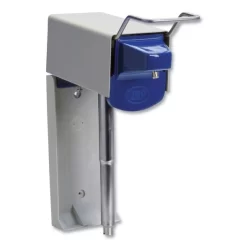 Zep Professional Heavy Duty Hand Care Wall Mount System, 1 Gal, 5 X 4 X 14, Silver/Blue