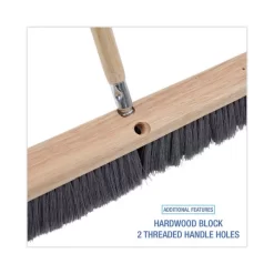 Boardwalk Floor Brush Head, 3" Gray Flagged Polypropylene Bristles, 18" Brush -Professional cleaning tool store 737e066a31c35762b5dbe04e72f2fcdaf0
