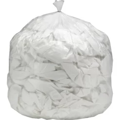 SKILCRAFT Coreless 30 Gallon Trash Bags, Clear, High-Density, 500/Box