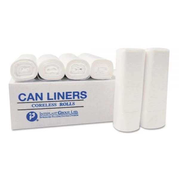Inteplast Group High-Density Commercial Can Liners, 7 Gal, 6 Microns, 20" X 22", Clear, 2,000/Carton 1 Inteplast Group High-Density Commercial Can Liners, 7 Gal, 6 Microns, 20" X 22", Clear, 2,000/Carton