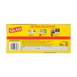 Glad Drawstring Large Trash Bags, 30 Gal, 1.05 Mil, 30" X 33", Black, 15 Bags/Box, 6 Boxes/Carton -Professional cleaning tool store 79bfc80f0a562e09d73fa210197547b7a3