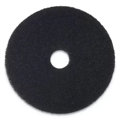 Boardwalk Standard Stripping Floor Pads, 12" Diameter, Black, 5/Carton