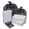 Highmark High-Density Can Liners, 22 Mic, 56 Gallons, 43" X 48", Black, Box Of 150