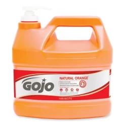 GOJO NATURAL ORANGE Pumice Hand Cleaner, Citrus, 1 Gal Pump Bottle, 2/Carton