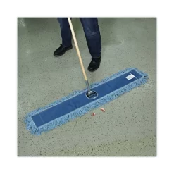 Boardwalk Dust Mop Head, Cotton/Synthetic Blend, 48" X 5", Blue -Professional cleaning tool store 7e8d89f495eb5b6616e96acd5cf9d6c592
