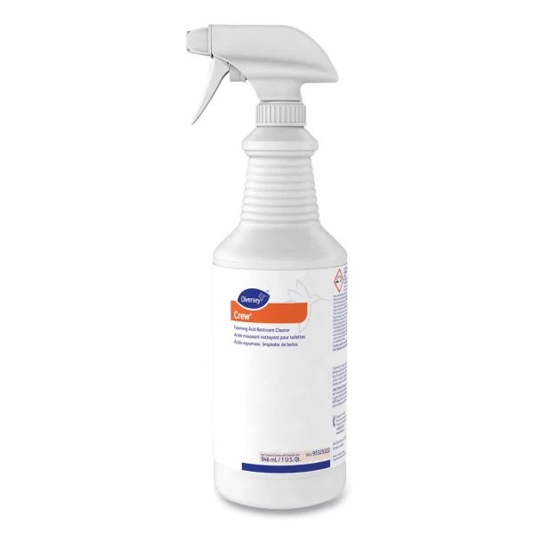 Diversey Foaming Acid Restroom Cleaner, Fresh Scent, 32 Oz Spray Bottle, 12/Carton 1 Diversey Foaming Acid Restroom Cleaner, Fresh Scent, 32 Oz Spray Bottle, 12/Carton