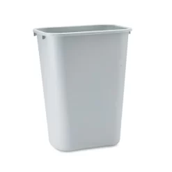 Rubbermaid Commercial Deskside Plastic Wastebasket, 10.25 Gal, Plastic, Gray