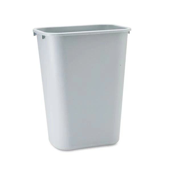 Rubbermaid Commercial Deskside Plastic Wastebasket, 10.25 Gal, Plastic, Gray 1 Rubbermaid Commercial Deskside Plastic Wastebasket, 10.25 Gal, Plastic, Gray