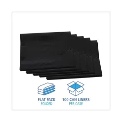 Boardwalk Linear Low Density Industrial Can Liners, 60 Gal, 1.7 Mil, 38 X 58, Black, 100/Carton 13 Boardwalk Linear Low Density Industrial Can Liners, 60 Gal, 1.7 Mil, 38 X 58, Black, 100/Carton -Professional cleaning tool store 8031774e6195cd94be6f2bbf58066d4825
