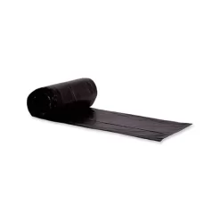 Heritage Eco Blend Max Can Liners, 40 To 45 Gal, 0.8 Mil, 40" X 46", Black, 25 Bags/Roll, 6 Rolls/Carton