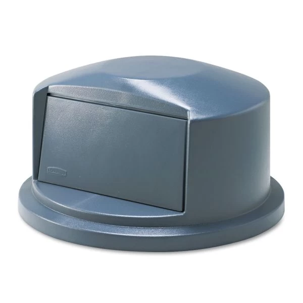Rubbermaid Commercial BRUTE Dome Top Swing Door Lid For 32 Gal Waste Containers, 22.75" Diameter X 12.25h, Gray 1 Rubbermaid Commercial BRUTE Dome Top Swing Door Lid For 32 Gal Waste Containers, 22.75" Diameter X 12.25h, Gray