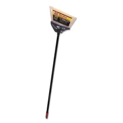 O-Cedar Commercial MaxiPlus Professional Angle Broom, 51" Handle, Black, 4/Carton