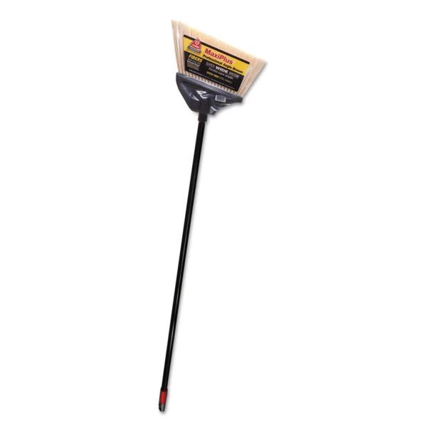 O-Cedar Commercial MaxiPlus Professional Angle Broom, 51" Handle, Black, 4/Carton 1 O-Cedar Commercial MaxiPlus Professional Angle Broom, 51" Handle, Black, 4/Carton