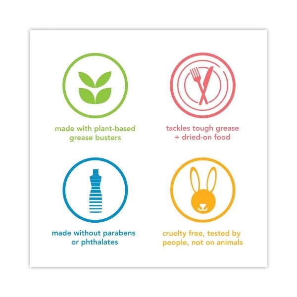 Method Dish Soap Refill Tub, Clementine Scent, 54 Oz Tub, 4/Carton 3 Method Dish Soap Refill Tub, Clementine Scent, 54 Oz Tub, 4/Carton - Image 3