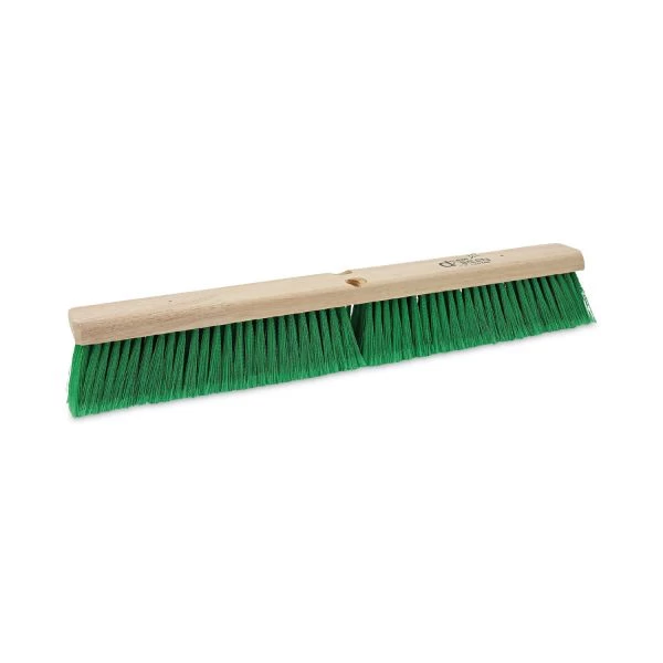 Boardwalk Floor Broom Head, 3" Green Flagged Recycled PET Plastic Bristles, 24" Brush 1 Boardwalk Floor Broom Head, 3" Green Flagged Recycled PET Plastic Bristles, 24" Brush